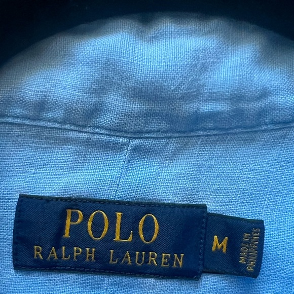 Polo Ralph Lauren | Men’s Medium | 100% linen button up - Picture 3 of 5